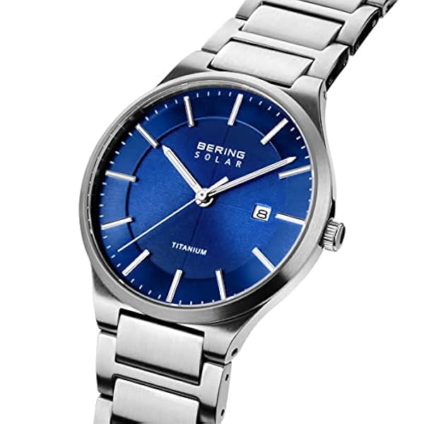 BERING herr analog kvartsklocka med titan armband